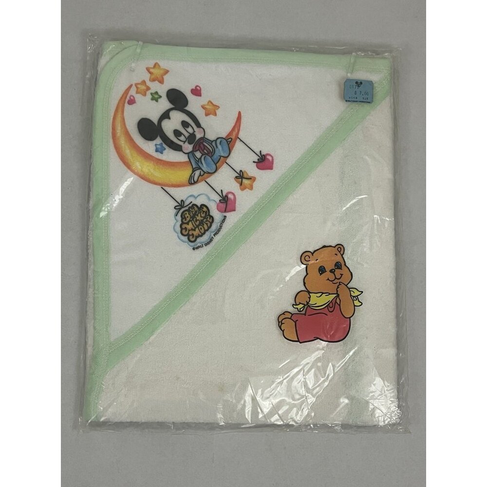 Tommee Tippee Playskool Hooded Towel Baby Mickey Mouse Knit Terry NWT